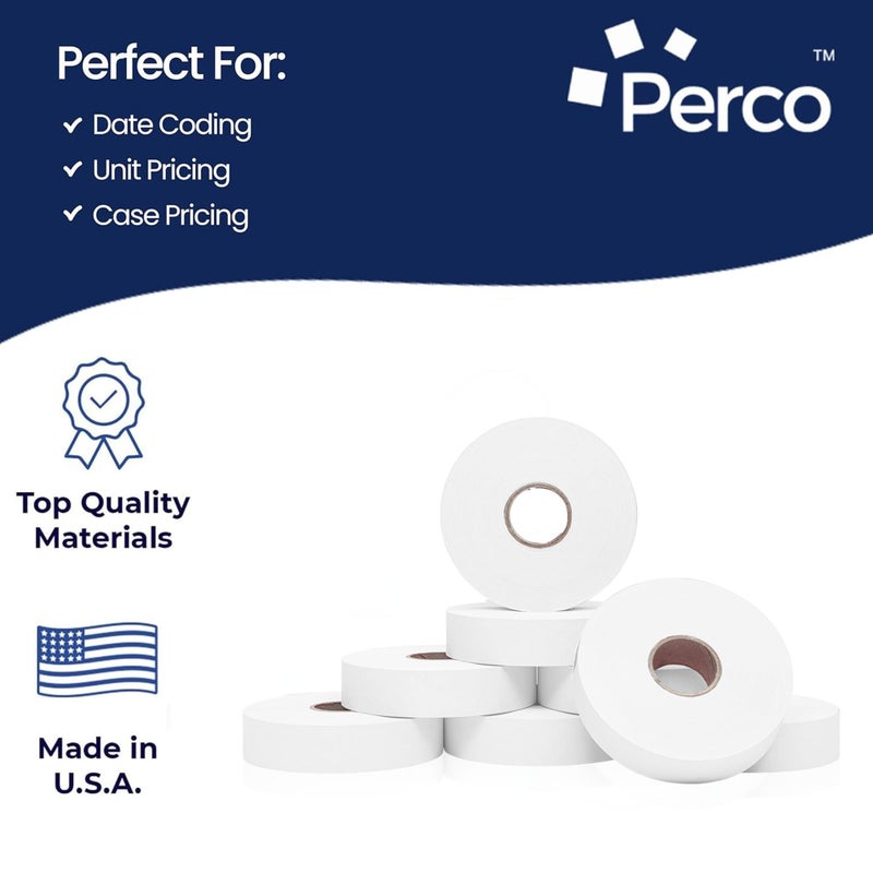 Perco White Pricing Labels for Monarch 1136 Price Gun - 8 Rolls, 14,000 Price Marking Labels - Image 4